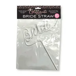 Glitterati Bride Slamčica bela 10 inča - Višekratni dodatak za zabave