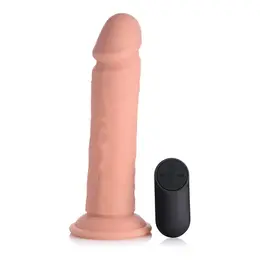 Curve Toys Vibrating Silicone Model with Remote, Suction Cup, 20.5 cm, Black