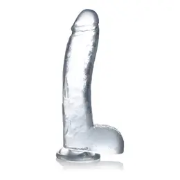Glas Crystal Series 25.5cm Stakleni intimni model sa usisnom bazom providni