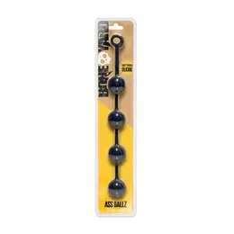XR Brands Ass Ballz XL - Silicone Bead System with Grip Ring, 52cm
