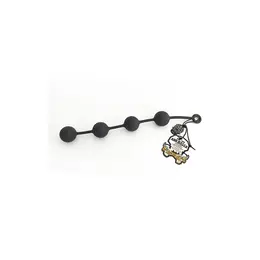Oxballs Ass Ballz XL Silikonski Sistemi sa Perlicama, 55cm, Crni