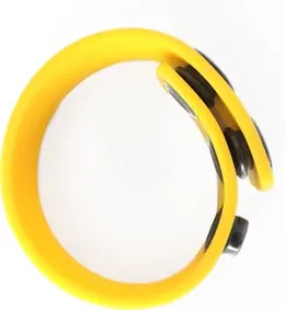 XR Brands Master Series Adjustable Silicone Ring Black Universal Fit