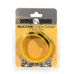 XR Brands Master Series Adjustable Silicone Ring Black Universal Fit
