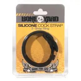 Oxballs Snap Silicone Adjustable Ring Black - Universal Size