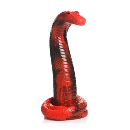 Creature Cocks King Cobra Silicone Model Red - Suction Cup Flexible Design