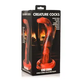 Creature Cocks King Cobra Silicone Model Red - Suction Cup Flexible Design