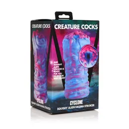 XR Brands Cyclone Silicone Alien Fantasy Device Purple Large