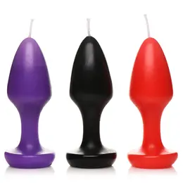 Kink Inferno Drip Candles Black/Purple/Red - Low-Temperature Wax Set