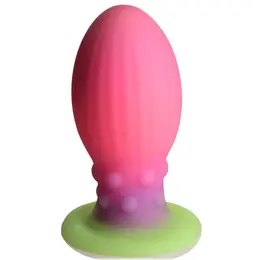 Creature Cocks Xeno Silikonsko Jaje koje Svetli u Mraku XL Roze