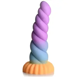 Blush Novelties Jednorog Rog Silikonska Fantasy Igračka Višebojna 20 cm