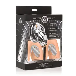 Master Series Deluxe Stainless Steel Lockable Chastity System Adjustable