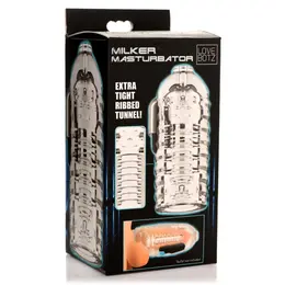 Milker Transparent TPE Intimate Device - Flexible Open-Ended Design