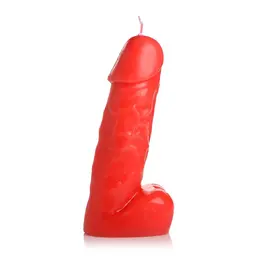 Spicy Pecker Red Drip Candle - Unscented Paraffin Wax, Body-Safe Design