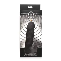 XR Brands Dark Drip Black Candle Unscented Moisturizing Wax Play