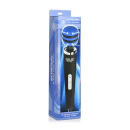 XR Brands Blue-Arc E-Stim Vibrating Wand Massager, Long Handle, Blue