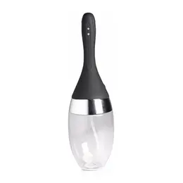 XR Brands CleanStream vibrirajući sistem za klistir, silikon, 360° mlazevi, crni