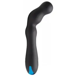 XR Brands Prostate Health Silicone Vibrating Beads Black USB Rechargeable