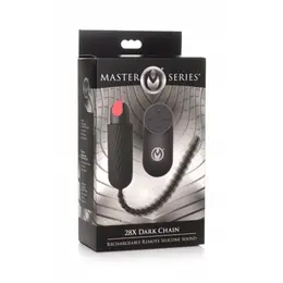 Dark Chain Silicone Intimate Bead Chain with Rechargeable Vibrations