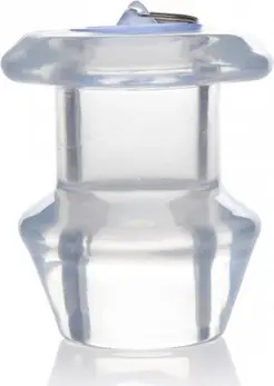 XR Brands Clear Hollow Intimate Dilator Plug Extra Large 4.1in TPE