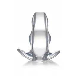 Clear View Extra Large Hollow Anal Plug Transparent TPE 5.8''