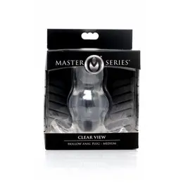 Clear View Medium Transparent Hollow Plug Intimate System TPE