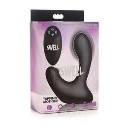 XR Brands Master Series Inflatable Prostate Massager with Remote, Black