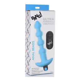 BANG Silicone Vibrating Beads with Wireless Remote, Waterproof, Black