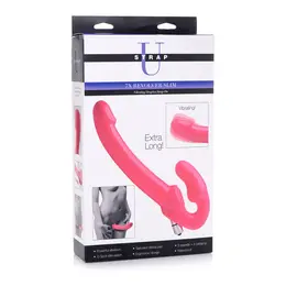 XR Brands Revolver Slim Vibrirajući Strapless Sistem, Crna, Velika