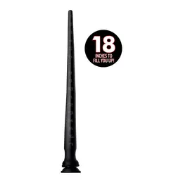XR Brands Master Series Tapered Silicone Hose 18/46 cm with Suction Base