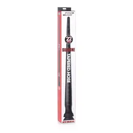 XR Brands Master Series Sužena Silikonska Cev 22/56 cm Fleksibilna, Crna