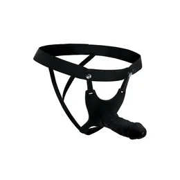 Master Series Hollow Silikonski Strap-On Pojas Svetli 25,6 cm Podesivi