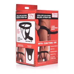 Master Series Hollow Silikonski Strap-On Pojas Svetli 25,6 cm Podesivi