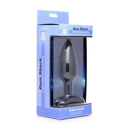 Bum Shock E-Stim Silicone Plug - Electro-Stimulation, Medium Size