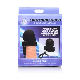 Zeus Lightning Hood E-Stim Stimulator Glave Silikon Crni