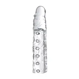 XR Brands Master Series Intimni Produžni Navlaka 19 cm Providna