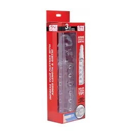XR Brands Master Series Intimni Produžni Navlaka 19 cm Providna