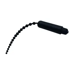 XR Brands Dark Rod Crni Vibrirajući Silikonski Uretralni Uređaj sa Perlicama 24cm