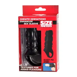XR Brands Master Series Intimni Poboljšavajući Nastavak Crni TPR 4.5in