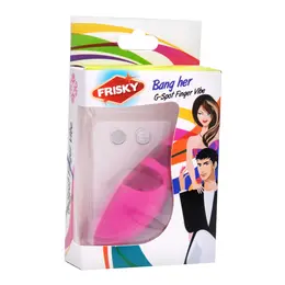 Bang Her Silicone Finger Massager Pink 3in Ergonomic Vibrating System