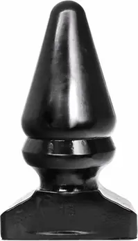 All Black AB13 Analni Čep 28,5 cm – Glatki Žljebovi Veliki Model