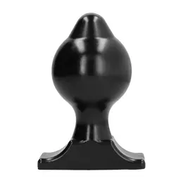 All Black Model 9018 Silikonski Analni Čep 17,5 cm – Žljebovi Crno Izdanje