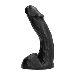 All Black 23 cm Model 6604 Analni čep - Anatomski dizajn, Crni