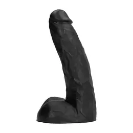 All Black 22 cm Intimni silikonski čep - Anatomski, Crni