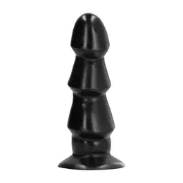 All Black Model 5530 Višestruki prstenovi intimni silikonski uređaj 17 cm Crni