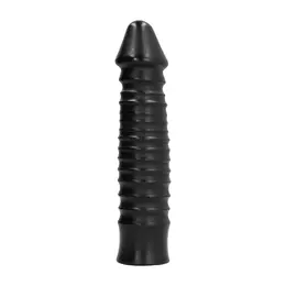 All Black 069 Intimna Mašina Rebrasta 26cm Crni Silikon Model