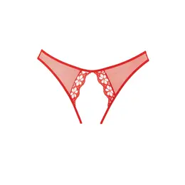 Coquette Mirabelle Lace Mesh Panty with Peekaboo Accents One Size