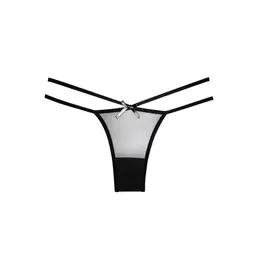 Naughty Vanilla Sheer Hip-Hugger Panties - One Size, Elegantne trake