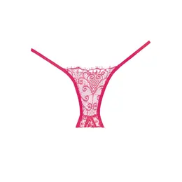 Enchanted Belle Lace Crotchless Panty One Size - Elegant Cutout Design