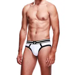Prowler Brief L White/Black - Modern Two-Tone Men’s Underwear