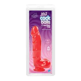 Doc Johnson Jelly Jewels Intimni Uređaj sa Usisnom Čašom 15cm Rubinski